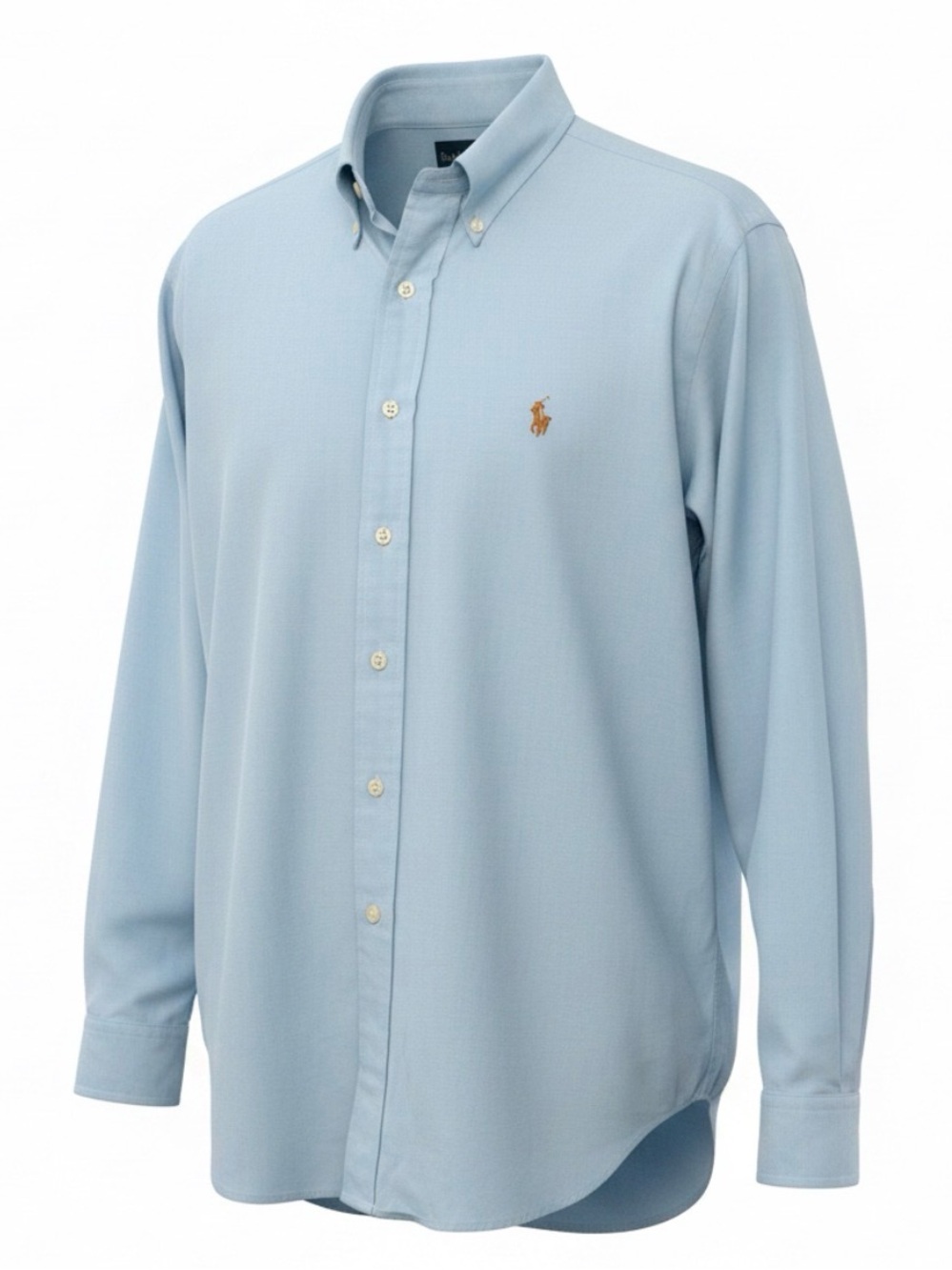 Ralph Lauren Classic Fit Light Blue Flesh Pony Button Down Shirt 17/34/35